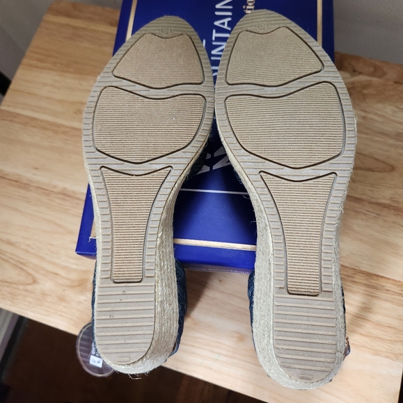 White Mountain Blue Denim Espadrilles. - Picture 5 of 5